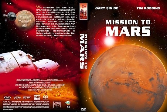 dvd cover Mission to Mars (2000) R2 German