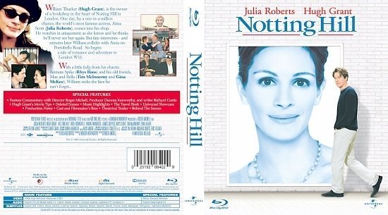 dvd cover Notting Hill