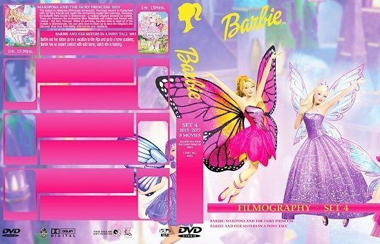 dvd cover Barbie Collection Set 4 3370 x 2175