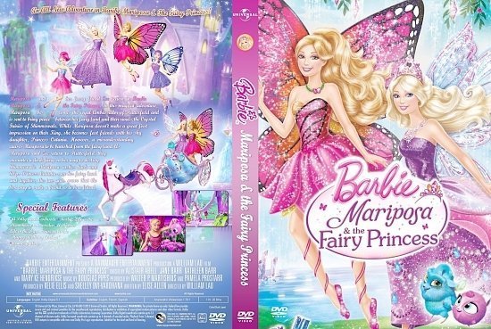 dvd cover Barbie Mariposa And The Fairy Princess