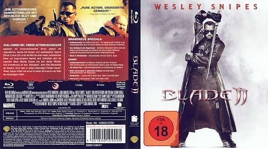 dvd cover Blade 2 (2002) Blu-Ray German