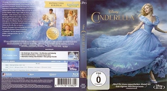 dvd cover Cinderella Blu-Ray German