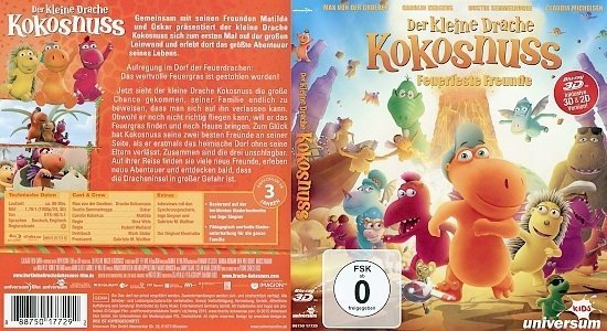 dvd cover Der kleine Drache Kokosnuss 3D-2D Blu-Ray German