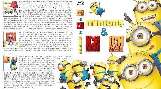 dvd cover Minions - Box-Set Blu-Ray German Custom