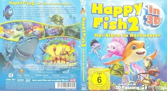 dvd cover Happy Fish 2 3D Blu-Ray German
