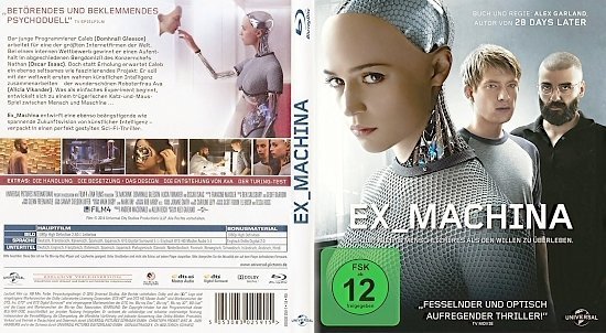 dvd cover Ex Machina Blu-Ray German