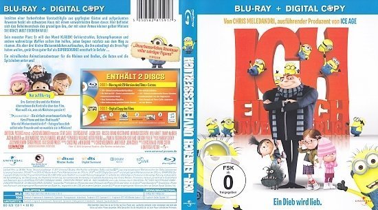 dvd cover Ich - Einfach unverbesserlich (2010) Blu-Ray German