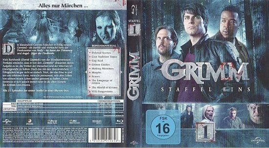 dvd cover Grimm - Staffel 1 Blu-Ray German
