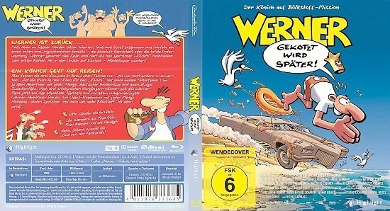 dvd cover Werner gekotzt wird SpÃ¤ter Blu-Ray German