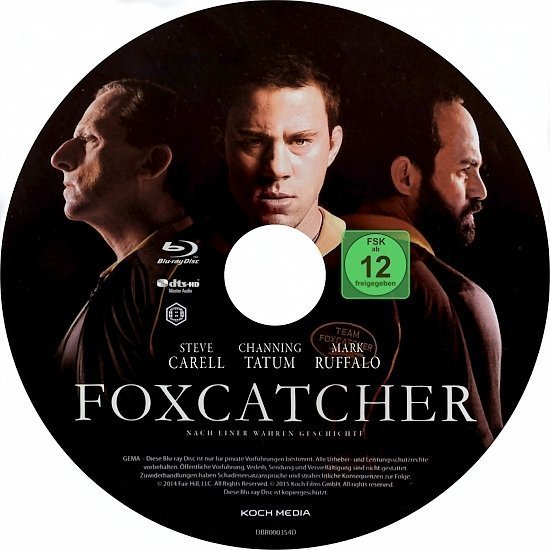 dvd cover Foxcatcher Blu-Ray German