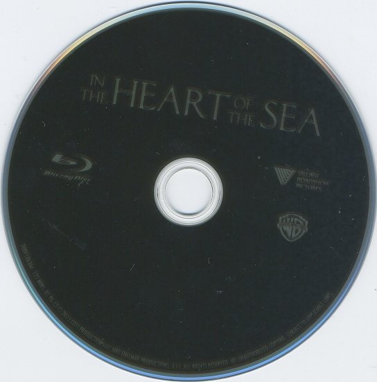dvd cover In The Heart Of The Sea R1 Blu-Ray
