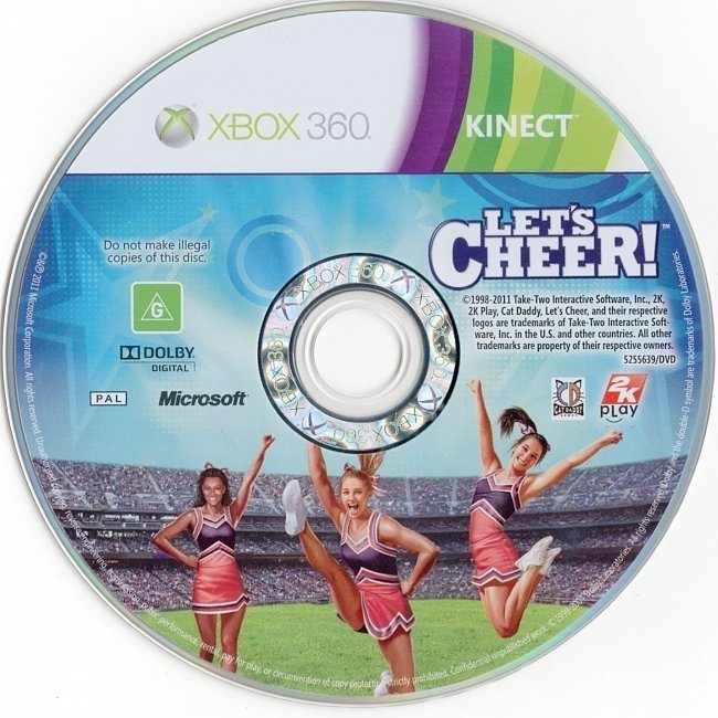 dvd cover Kinect Let's Cheer (2011) PAL