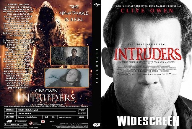 dvd cover Intruders (2011) R1 CUSTOM