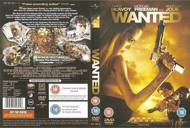 dvd cover Wanted (2008) R2