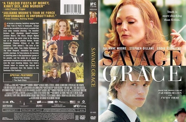 dvd cover Savage Grace (2007) R1