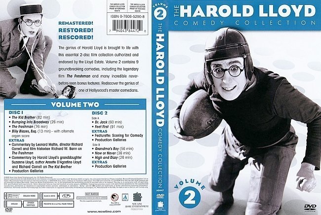 dvd cover The Harold Lloyd Comedy Collection Volume 2