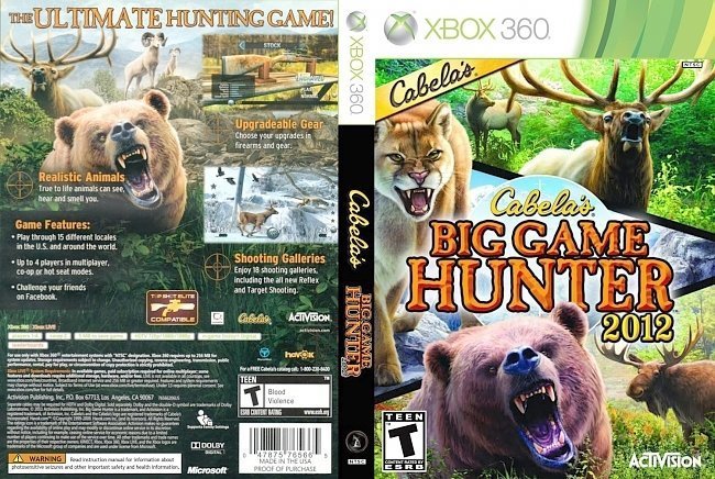 dvd cover Cabelas Big Game Hunter 2012