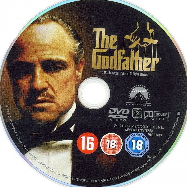 dvd cover The Godfather WS R2