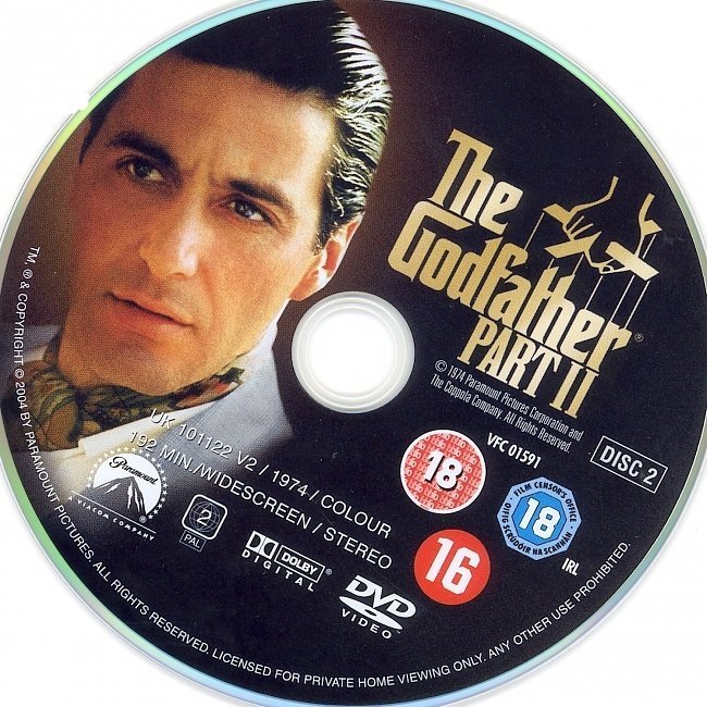 dvd cover The Godfather WS R2