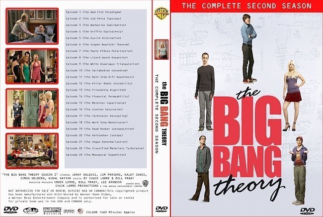 dvd cover The Big Bang Theory: Season 1-2-3-4 Front s