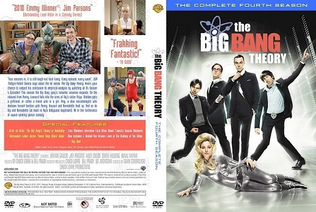 dvd cover The Big Bang Theory: Season 1-2-3-4 Front s