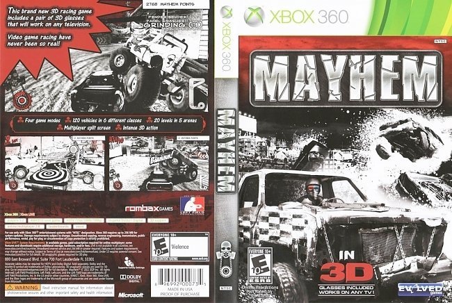 dvd cover Mayhem 3D NTSC f