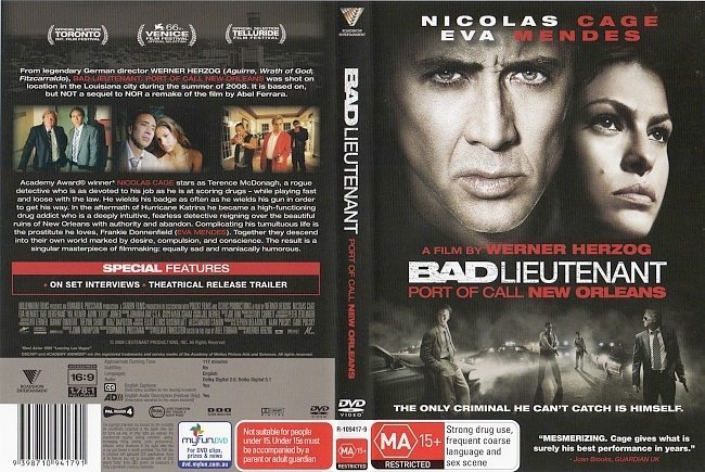 Bad Lieutenant: Port Of Call – New Orleans (2009) R2 & R4 