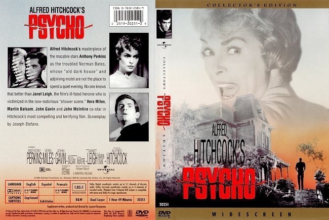 dvd cover Psycho (1960) CE R1