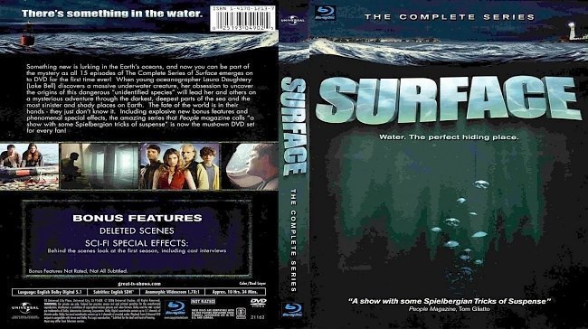 dvd cover Surface The Complete Series Bluray