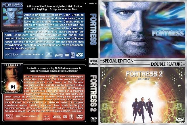 dvd cover Fortress Double Feature