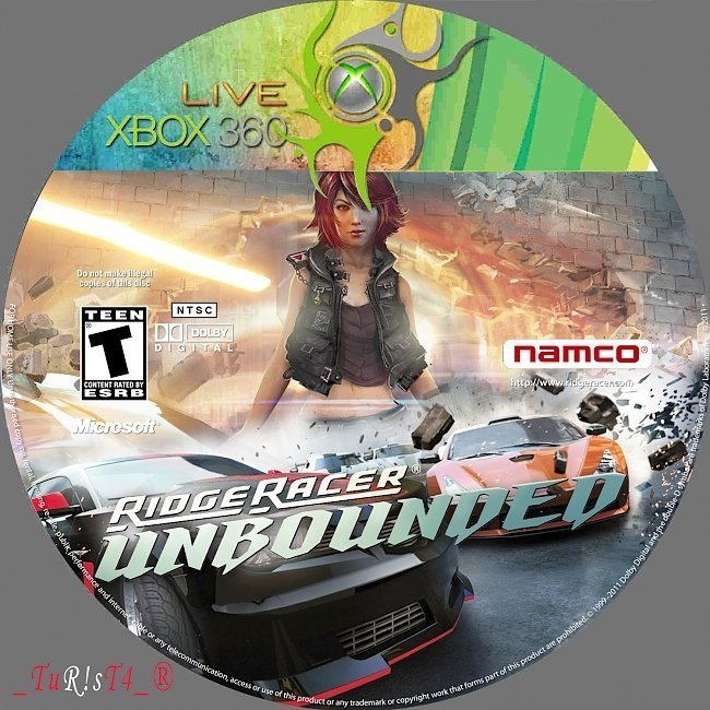 dvd cover Ridge Racer Unbounded | Xbox 360