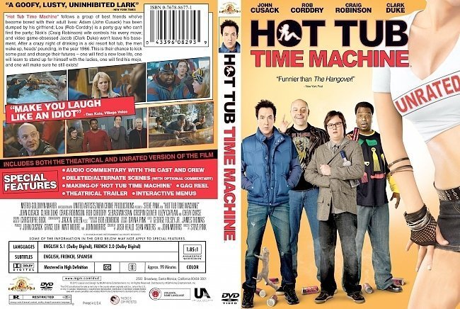 dvd cover Hot Tub Time Machine (2010) R1