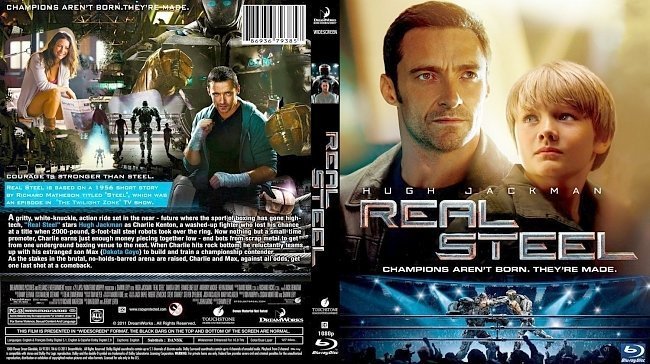 dvd cover Real Steel Bluray