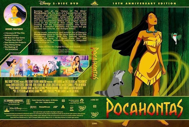 dvd cover Pocahontas