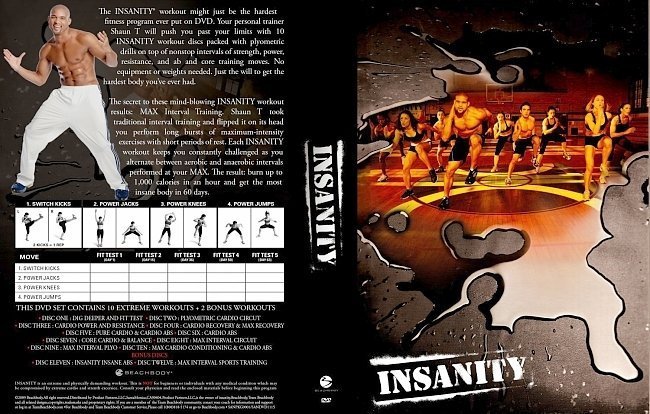 dvd cover Insanity Extreme Workout