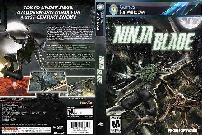 dvd cover Ninja Blade