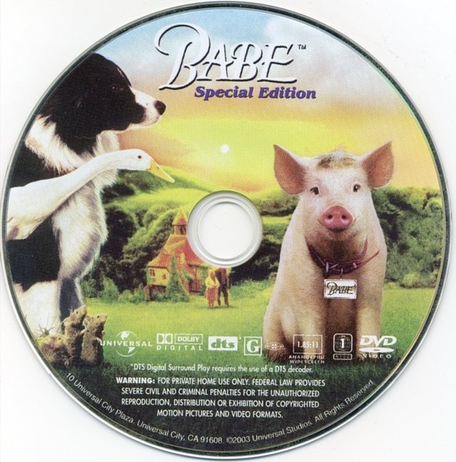 dvd cover Babe (1995) SE WS R1