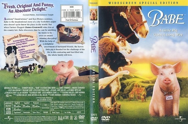 dvd cover Babe (1995) SE WS R1