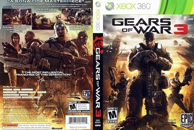 dvd cover Gears of War 3