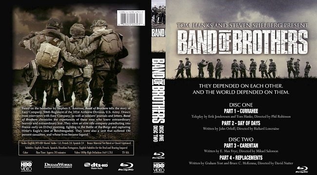 dvd cover Band of Brothers Disc 1 2