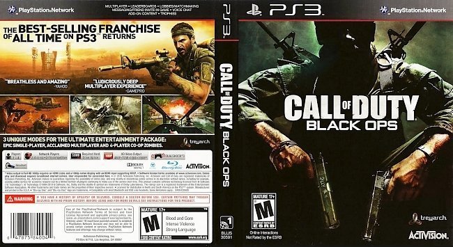 dvd cover Call of Duty Black Ops NTSC f1