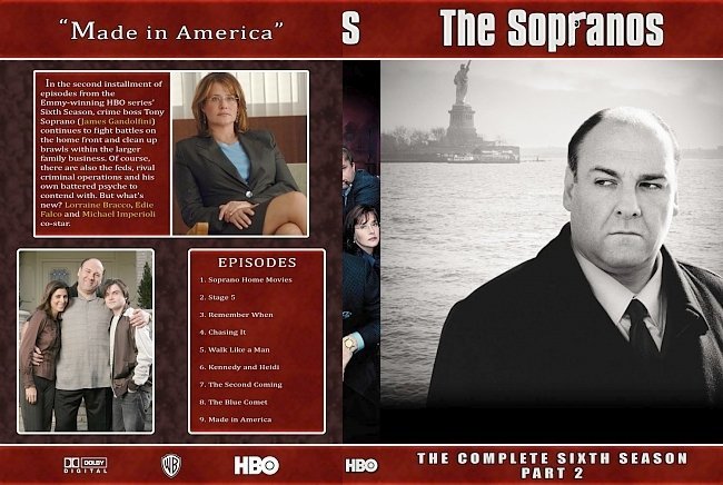 dvd cover The Sopranos Collection Season 06 PII