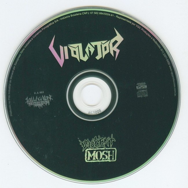 dvd cover Violator - Violent Mosh (EP) (1999)