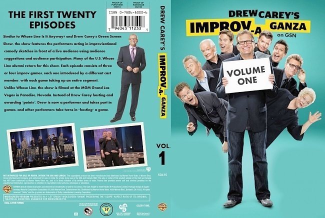 dvd cover Drew Carey's Improv A Ganza : Volume One