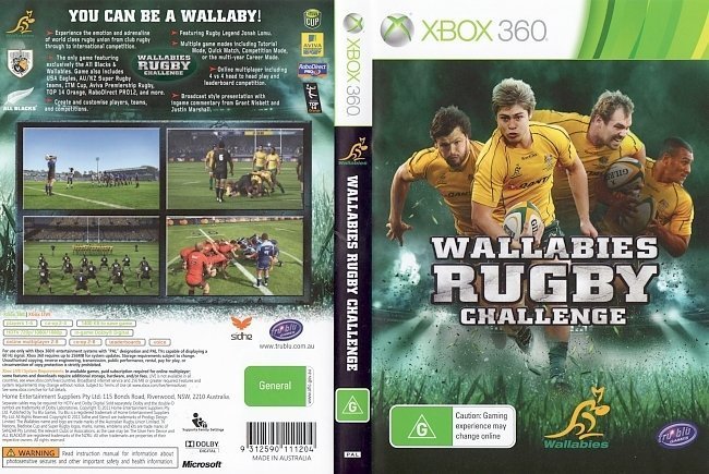 Wallabies Rugby Challenge (2011) PAL 