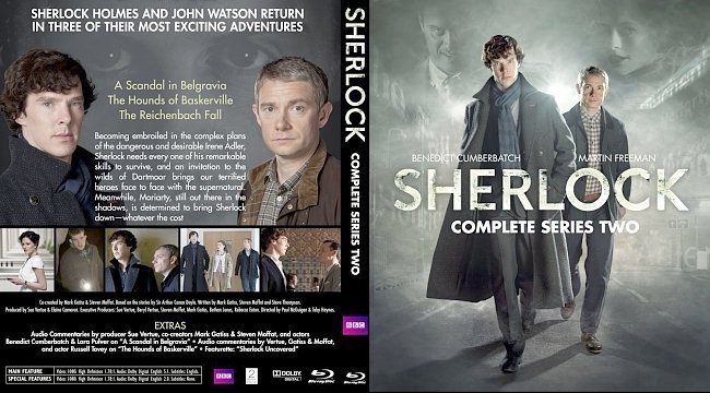 dvd cover Sherlock S2 BD cover