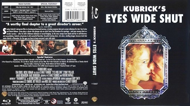 dvd cover Eyes Wide Shut Bluray f