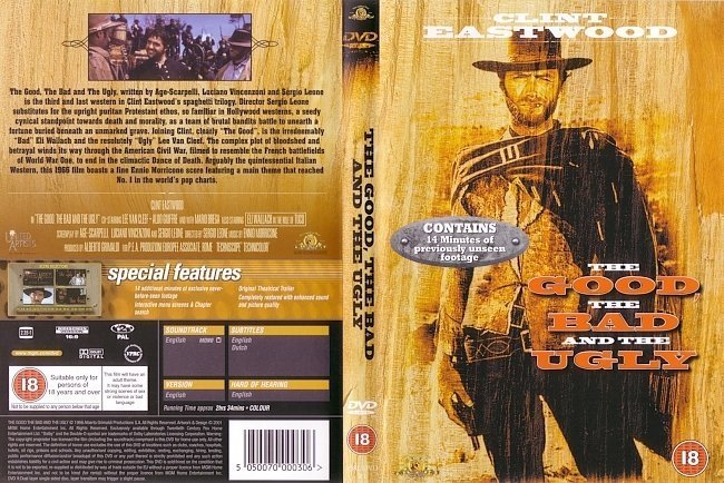 dvd cover The Good The Bad And The Ugly (1966) R2