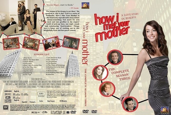 dvd cover How I Met Your Mother Season 3