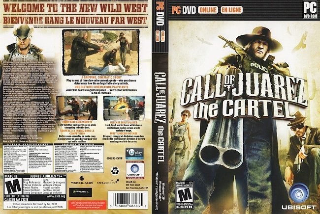 dvd cover Call Of Juarez The Cartel Canadian NTSC f